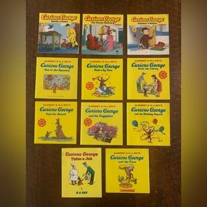 Curious George 🙉 11pc Paperback Children’s Picture Books  By H.A. Rey 📚 Bundle